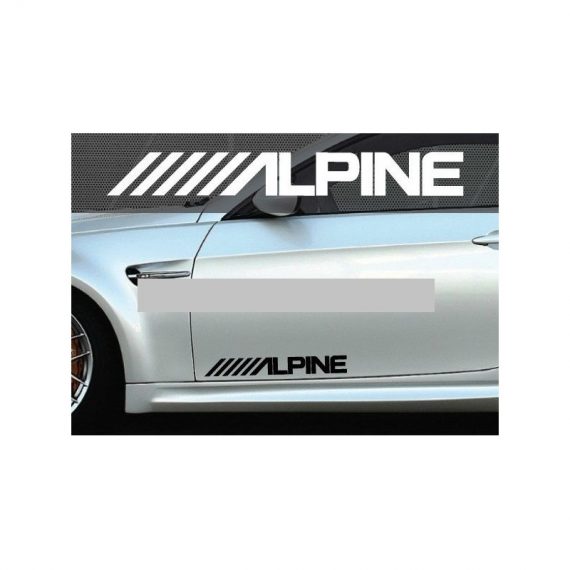 set 2 buc sticker auto lateral alpine