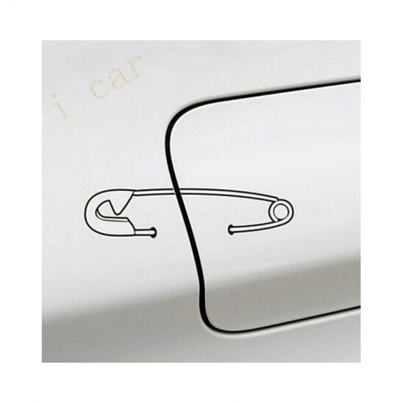 sticker auto capac rezervor safety pin