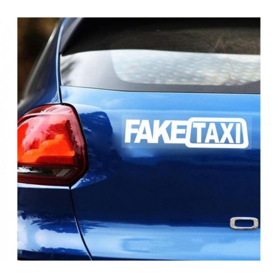 sticker auto faketaxi sign 3