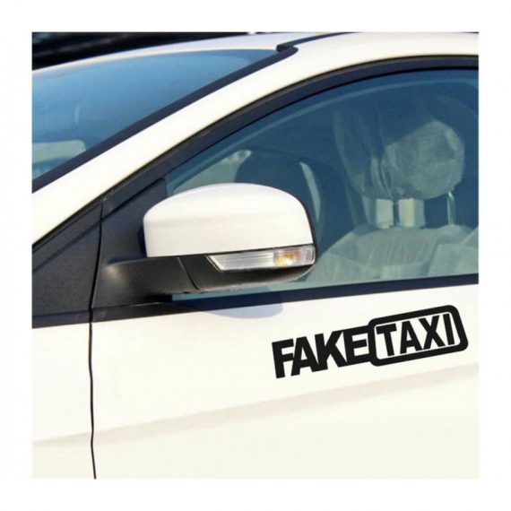 sticker auto faketaxi sign 5