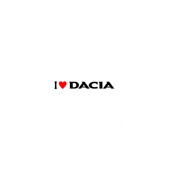sticker i love dacia v2