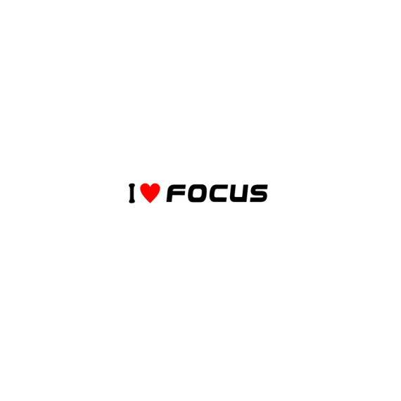 sticker i love focus