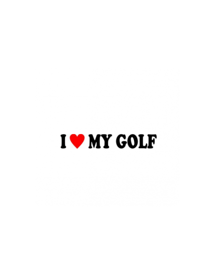 sticker i love my golf