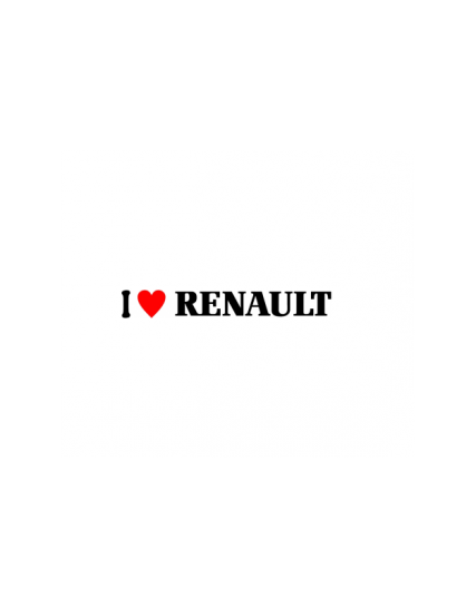 sticker i love renault